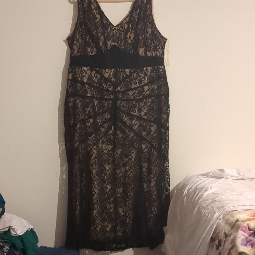 Elegant Black Lace Dress